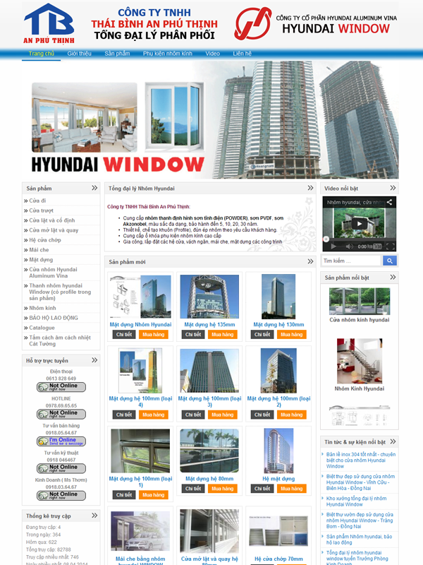Cửa nhôm hyundai window - cửa nhôm Hàn Quốc